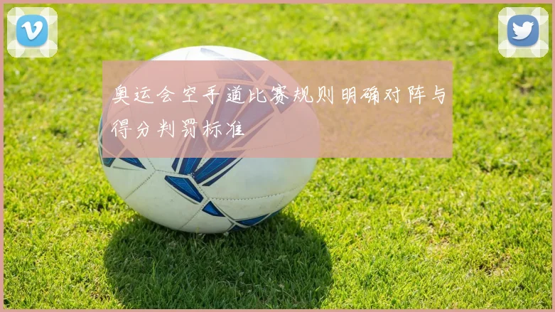 奥运会空手道比赛规则明确对阵与得分判罚标准
