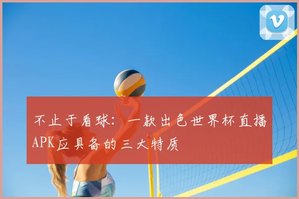 不止于看球:一款出色世界杯直播APK应具备的三大特质